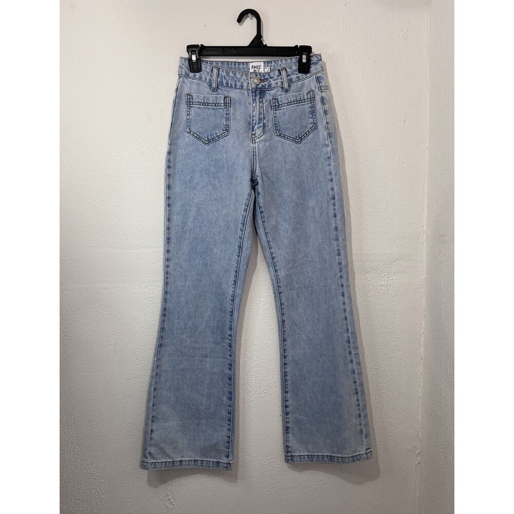 NWT Princess Polly Jeans Womens Size 4 Light Wash Denim Bootcut Retro Boho